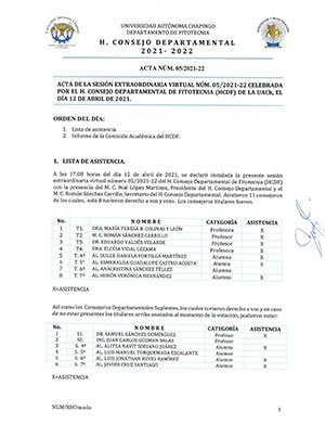 Acta de Consejo 5