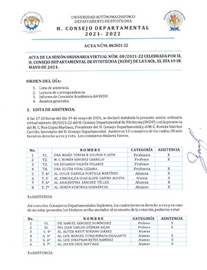 Acta de Consejo 8