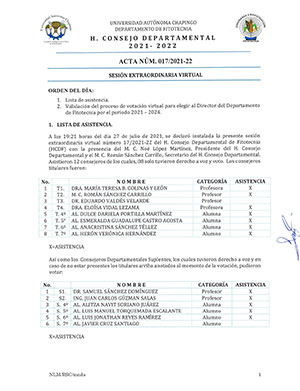 Acta de Consejo 17