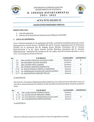 Acta de Consejo 22