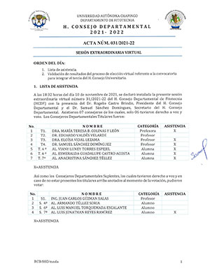 Acta de Consejo 31