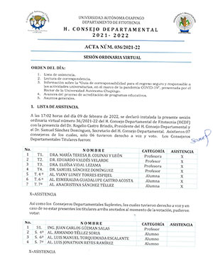 Acta de Consejo 36