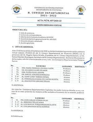 Acta de Consejo 37