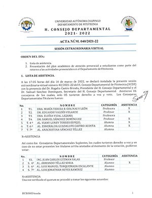Acta de Consejo 40