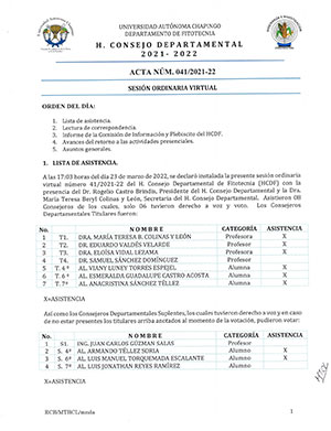 Acta de Consejo 41