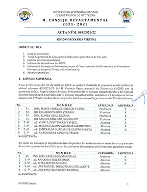 Acta de Consejo 43