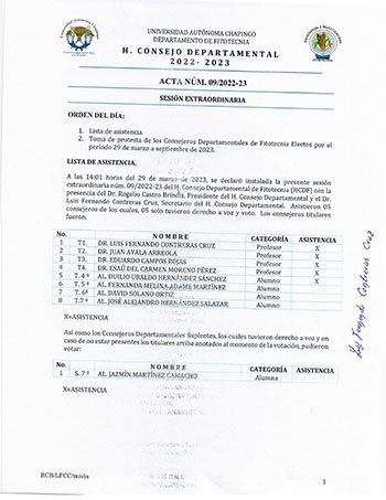 Acta de Consejo 09