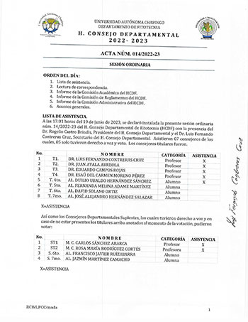 Acta de Consejo 14