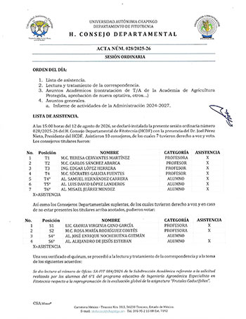 Acta de Consejo 28 25-26