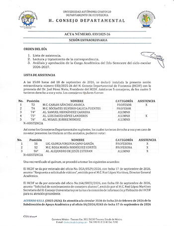Acta de Consejo 33 25-26
